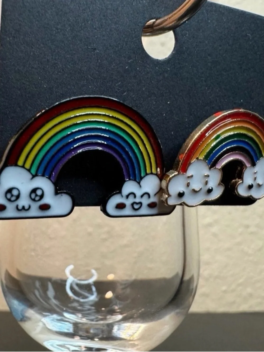 Cute Rainbow Cloud Kids Earrings - Multicolor